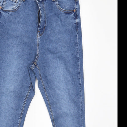 Denim Co. Womens Blue  Denim Skinny Jeans Size 14 L25 in