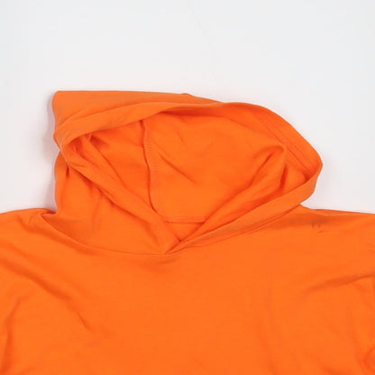 Preworn Girls Orange   Pullover Hoodie One Size