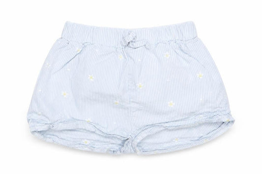 Tu Girls White Floral  Hot Pants Shorts Size 6-7 Years - Waist 18in