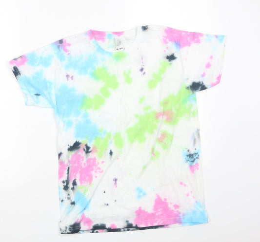 Fruit of the Loom Girls Multicoloured Colourblock  Basic T-Shirt Size 12-13 Years
