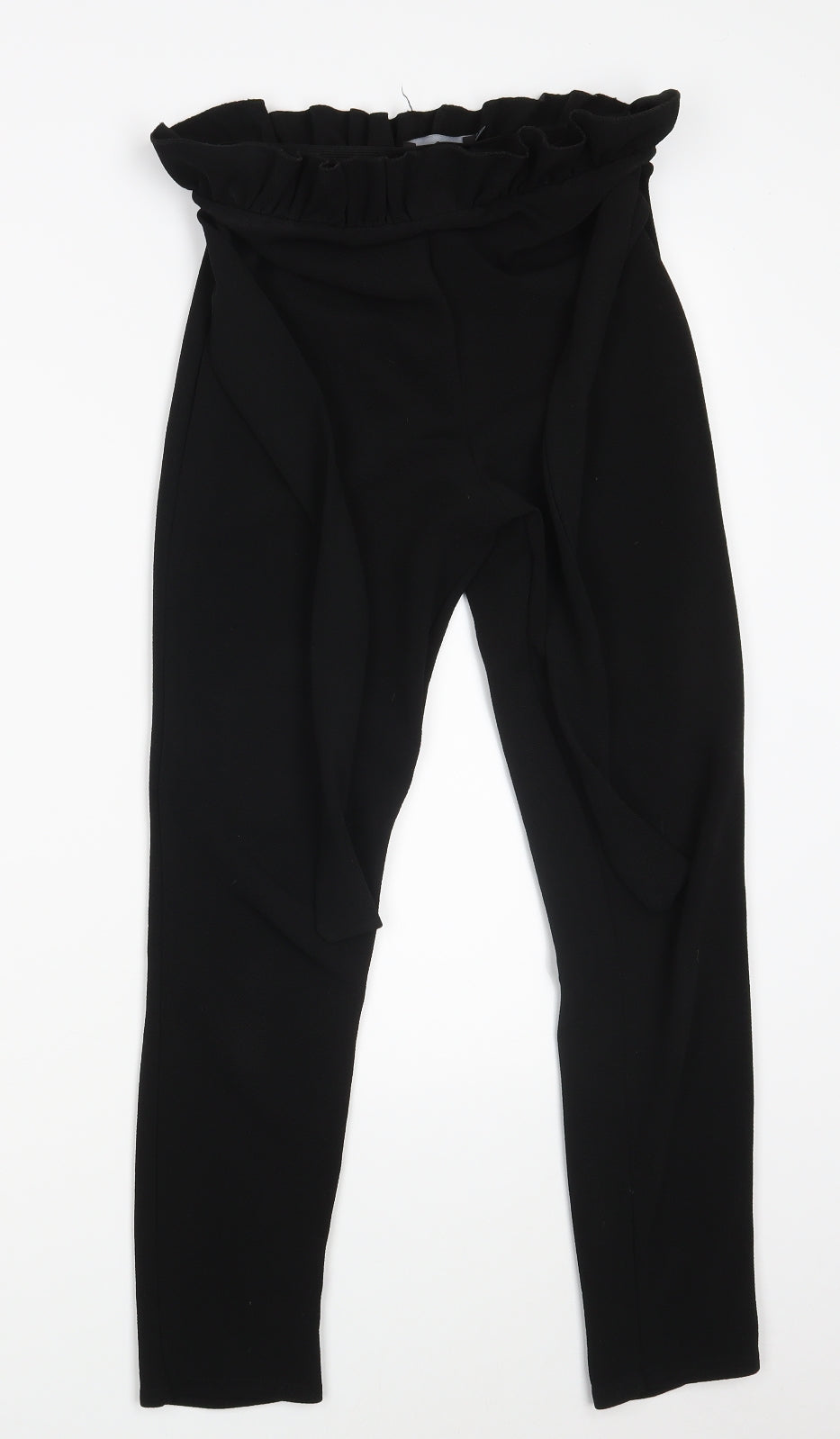 Womens UK Size 8 PRETTYLITTLETHING Regular Fit  Black Trousers
