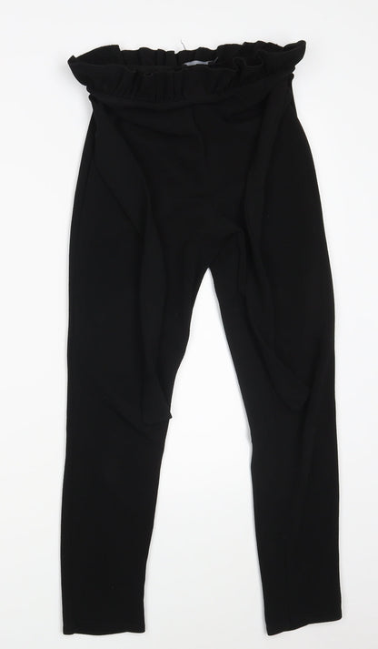 Womens UK Size 8 PRETTYLITTLETHING Regular Fit  Black Trousers