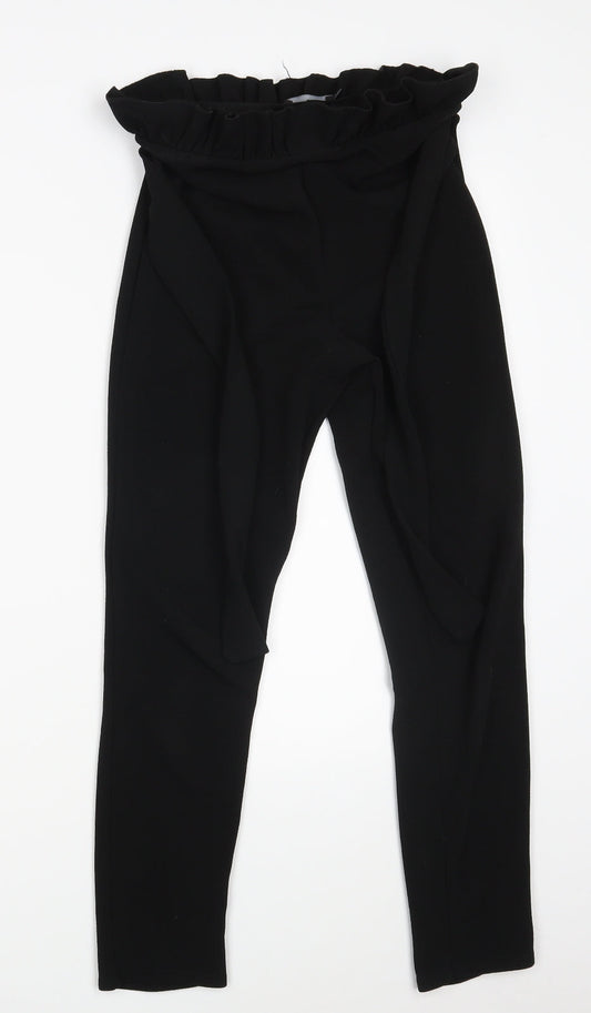 Womens UK Size 8 PRETTYLITTLETHING Regular Fit  Black Trousers