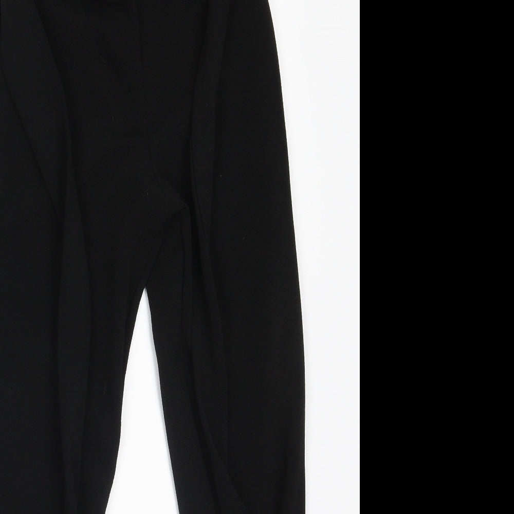 Womens UK Size 8 PRETTYLITTLETHING Regular Fit  Black Trousers