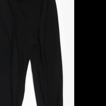 Womens UK Size 8 PRETTYLITTLETHING Regular Fit  Black Trousers
