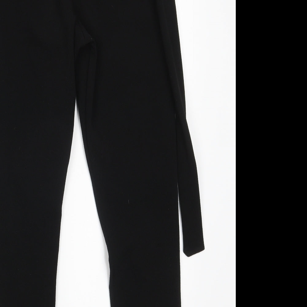 Womens UK Size 8 PRETTYLITTLETHING Regular Fit  Black Trousers