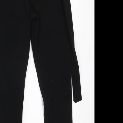 Womens UK Size 8 PRETTYLITTLETHING Regular Fit  Black Trousers