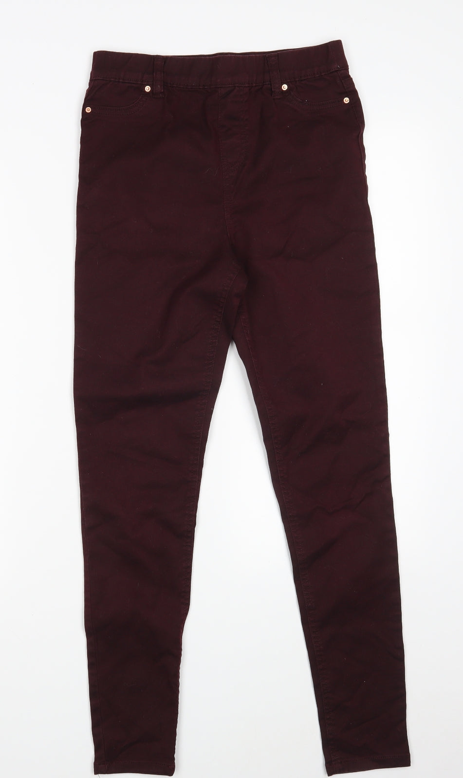 F&F Womens Purple  Denim Jegging Jeans Size 10 L27 in