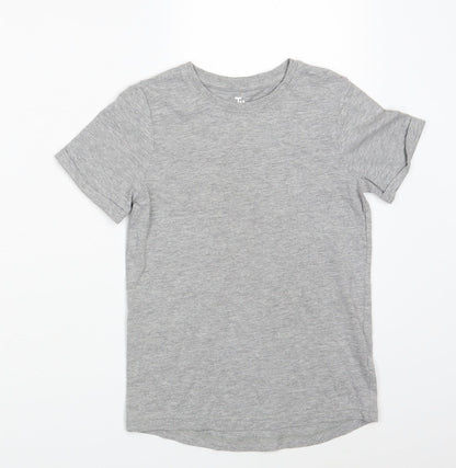 TU Girls Grey   Basic T-Shirt Size 8 Years