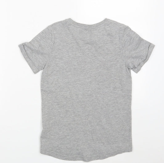 TU Girls Grey   Basic T-Shirt Size 8 Years