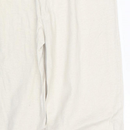 Land's End Womens Beige   Bloomer Trousers Size 12 L25 in