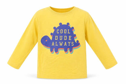 George Boys Yellow   Basic T-Shirt Size 2-3 Years  - Cool Dude