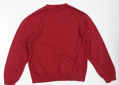 Topman Mens Red   Pullover Jumper Size M