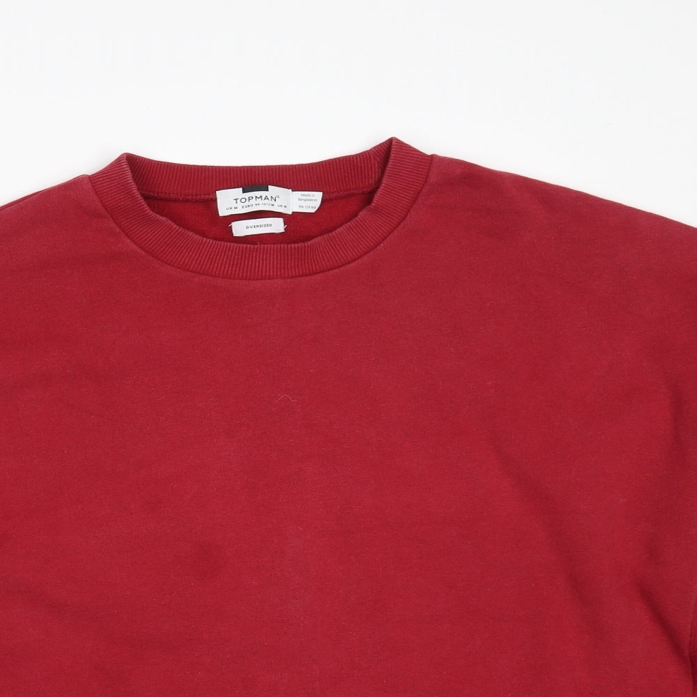 Topman Mens Red   Pullover Jumper Size M