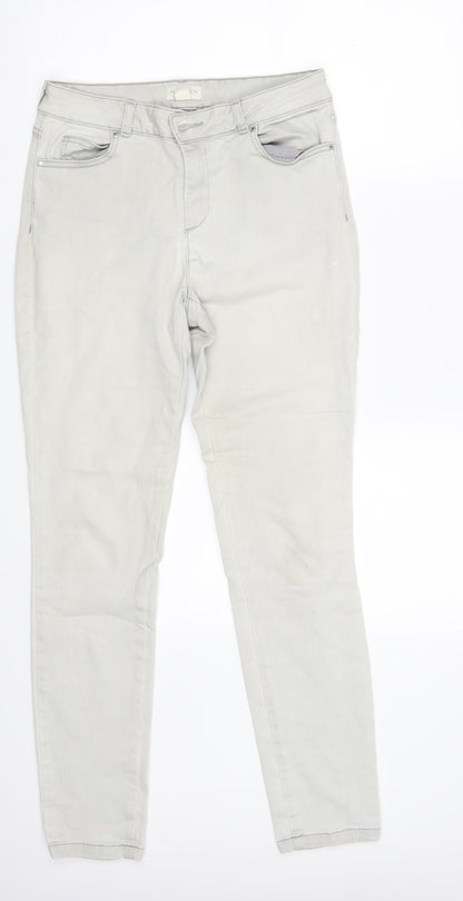 Monsoon Womens White  Denim Skinny Jeans Size 10 L29 in