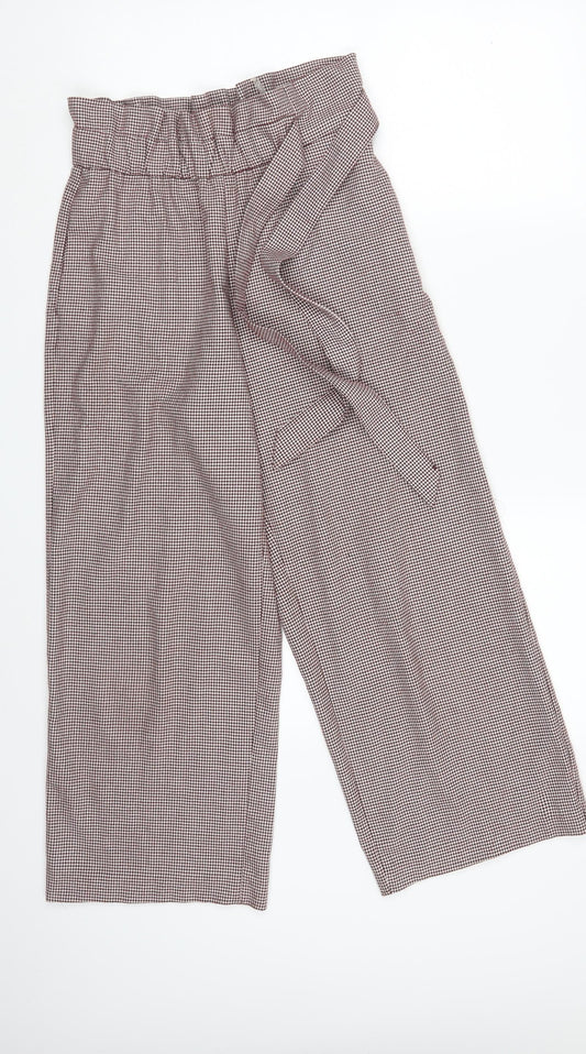 Womens UK Size S Zara Regular Fit Dress Pants Purple Trousers