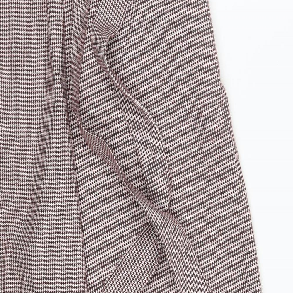 Womens UK Size S Zara Regular Fit Dress Pants Purple Trousers
