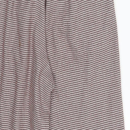 Womens UK Size S Zara Regular Fit Dress Pants Purple Trousers