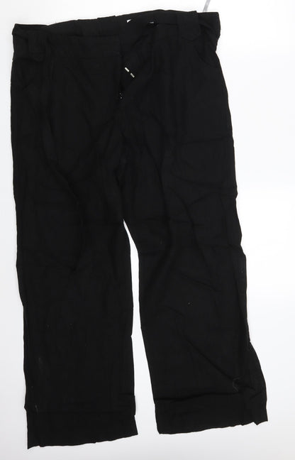 Womens UK Size 16 Dorothy Perkins Regular Fit Bloomer Black Trousers