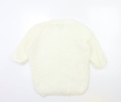 Atmosphere Womens White  Knit Pullover Jumper Size 12