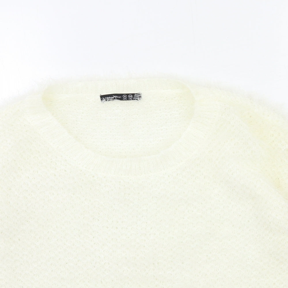 Atmosphere Womens White  Knit Pullover Jumper Size 12