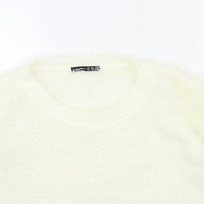 Atmosphere Womens White  Knit Pullover Jumper Size 12