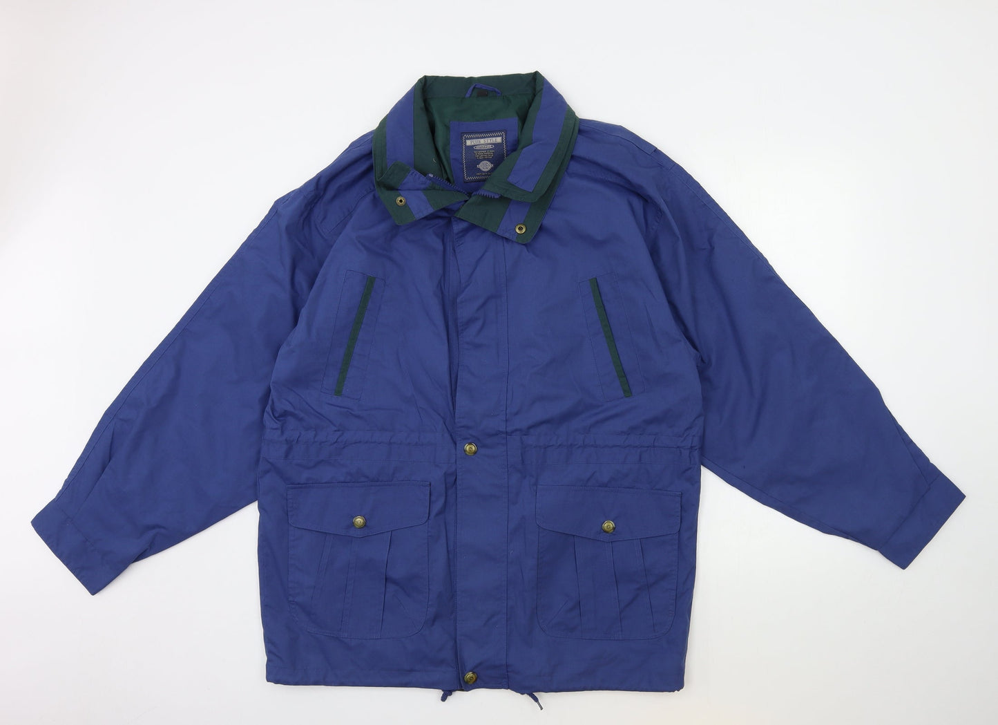 Mens UK Size M pure style Blue Overcoat