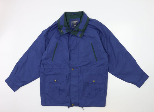 Mens UK Size M pure style Blue Overcoat