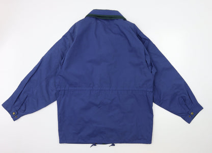 Mens UK Size M pure style Blue Overcoat