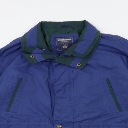 Mens UK Size M pure style Blue Overcoat