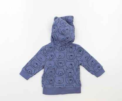George Baby Grey Geometric  Full Zip Jumper Size 0-3 Months