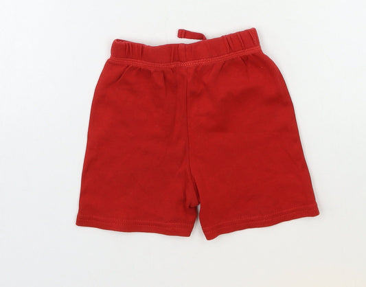 George Baby Red   Cropped Trousers Size 6-9 Months