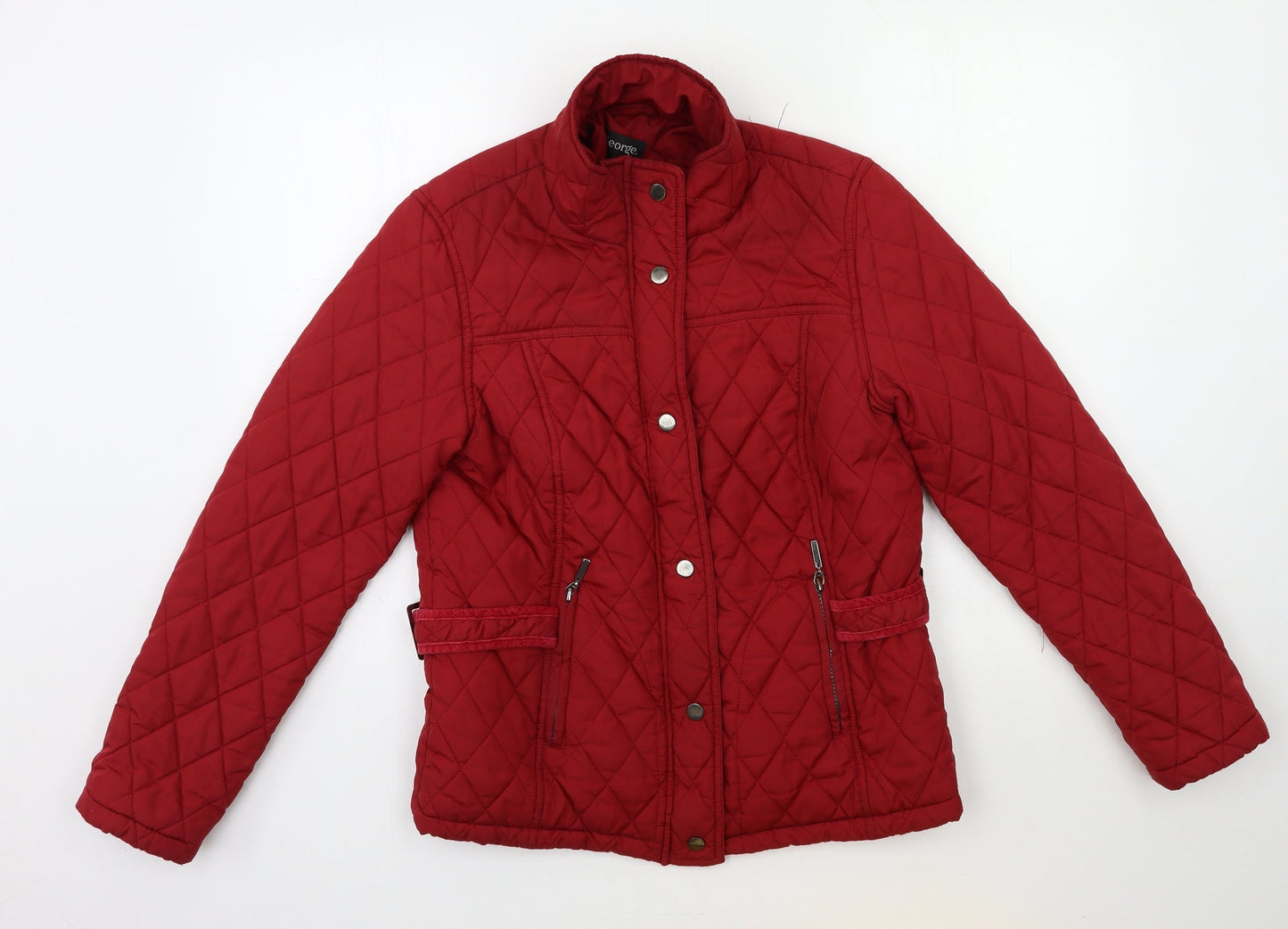 George Womens Red   Quilted Jacket
