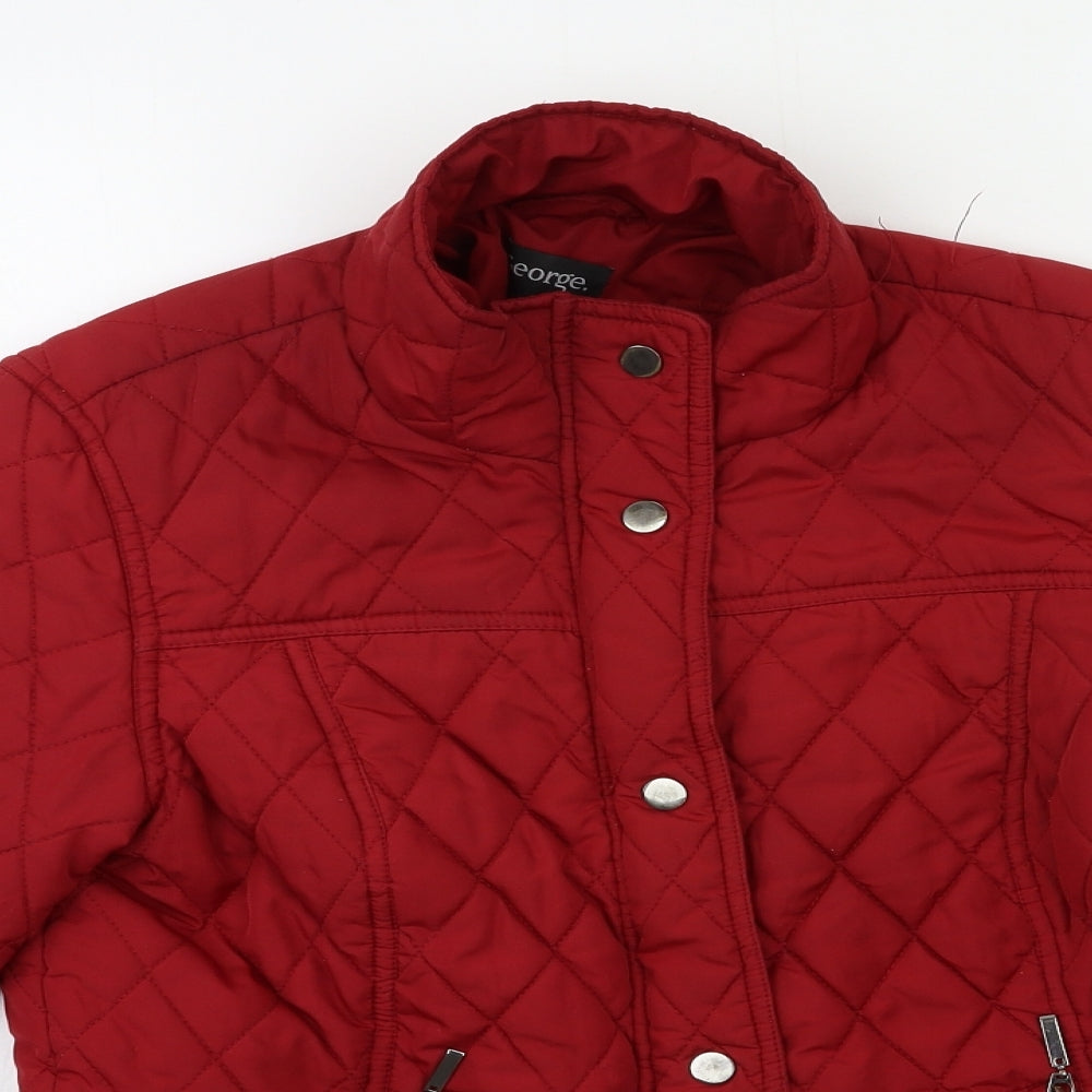 George Womens Red   Quilted Jacket