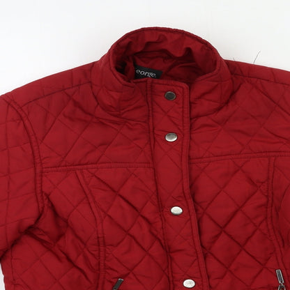 George Womens Red   Quilted Jacket