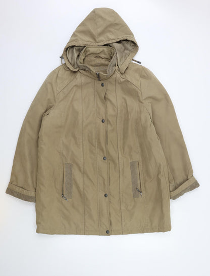 Womens UK Size M Bonmarché Brown Overcoat