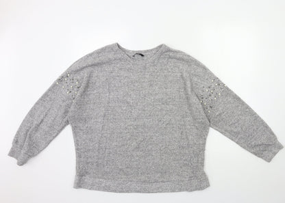 George Womens Grey   Pullover Jumper Size L