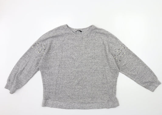 George Womens Grey   Pullover Jumper Size L