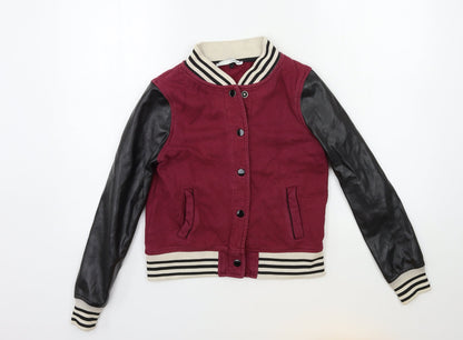 Womens UK Size 6 River Island Red Bomber Jacket