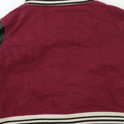 Womens UK Size 6 River Island Red Bomber Jacket