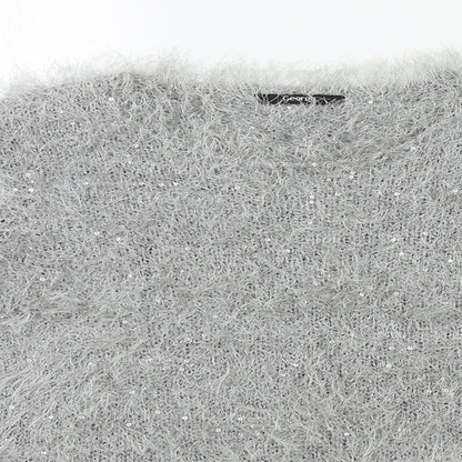 George Womens Grey  Knit Pullover Jumper Size 12