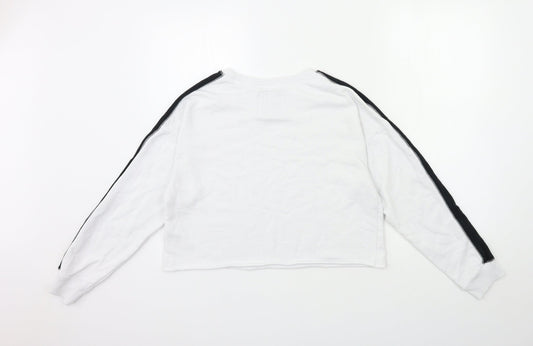 Hollister Womens White   Pullover Sweatshirt Size S