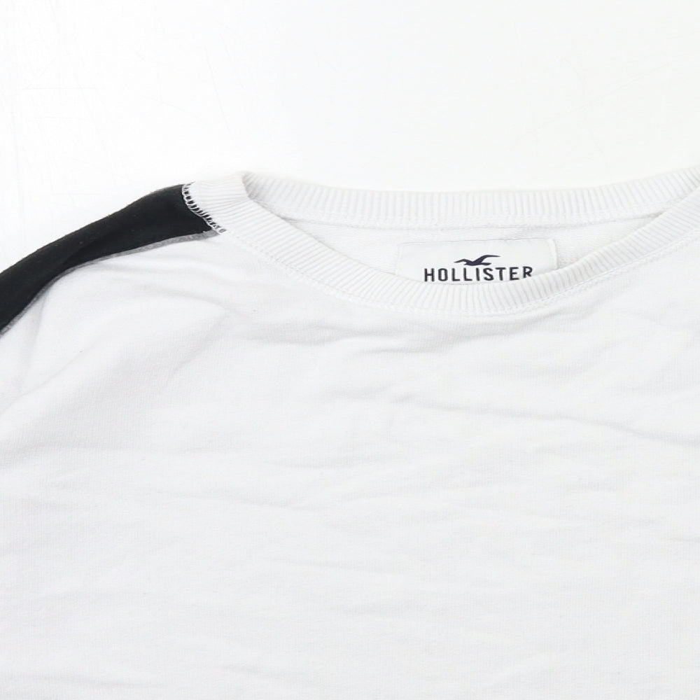 Hollister Womens White   Pullover Sweatshirt Size S