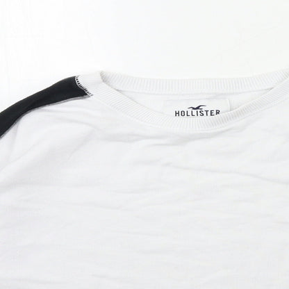 Hollister Womens White   Pullover Sweatshirt Size S