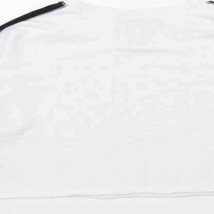 Hollister Womens White   Pullover Sweatshirt Size S