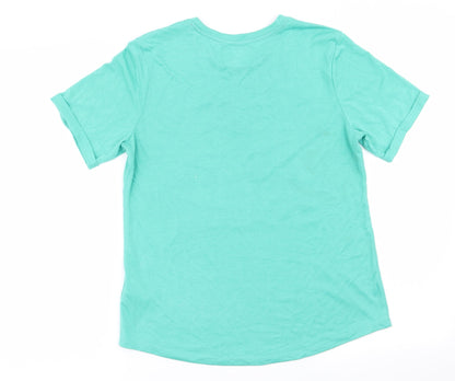 Matalan Womens Green Solid  Top Pyjama Top Size 8