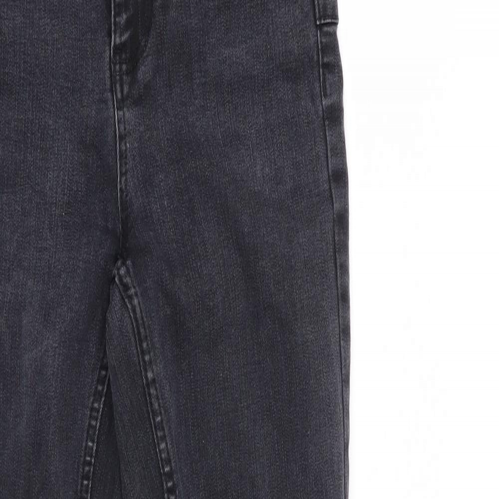 New Look Womens Grey   Skinny Jeans Size 6 L28 in - RIPPED JEANS