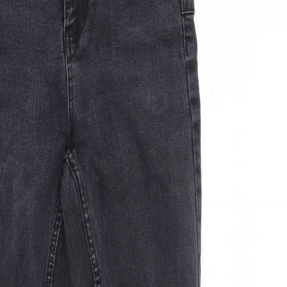 New Look Womens Grey   Skinny Jeans Size 6 L28 in - RIPPED JEANS