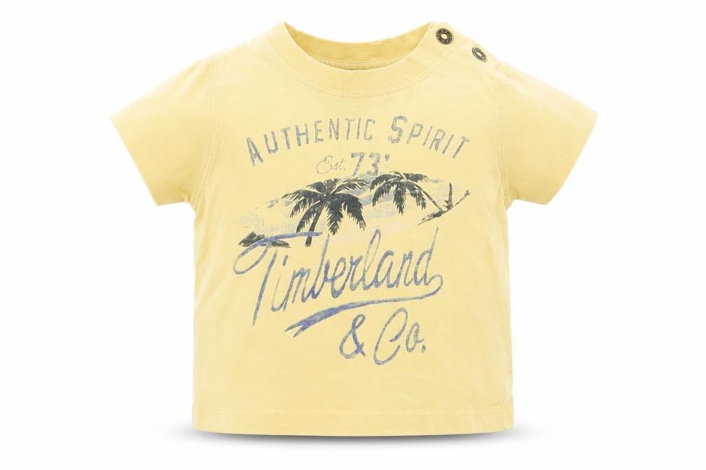 Timberland Boys Yellow   Basic T-Shirt Size 6-9 Months