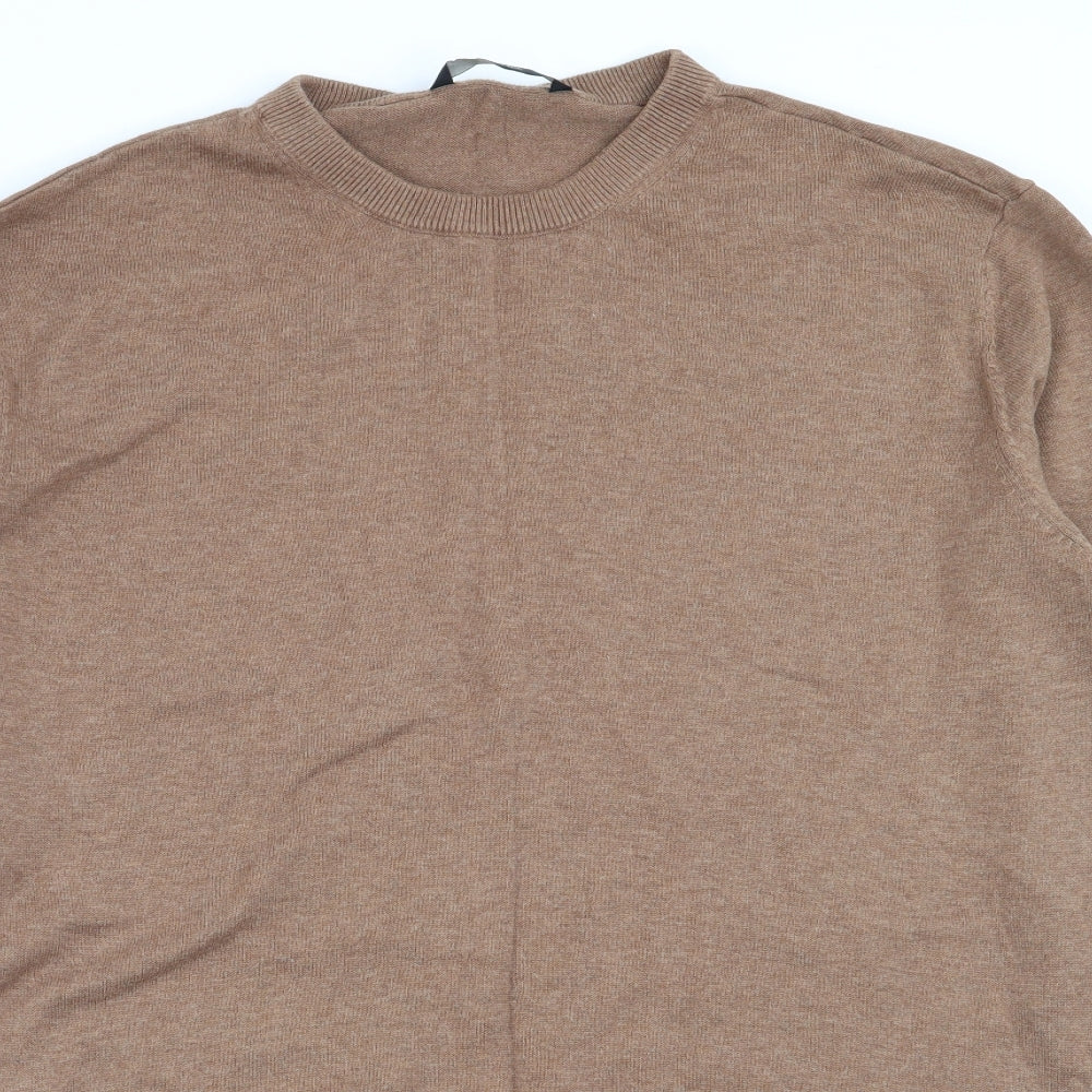 Asda George Mens Brown   Pullover Jumper Size XL